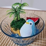 夏飾り ペンギンくんの夏休み 