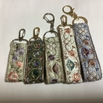 インド刺繍リボン　キーホルダー5本セット(送料無料)