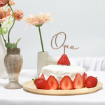 ケーキトッパー One 木製 1歳 誕生日 スマッシュケーキ 飾り バースデー ベビー 記念撮影 フォトグッズ　ファーストバースデー　月齢フォト　１歳フォト　