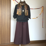 ワイドガウチョ♡ダークブラウン