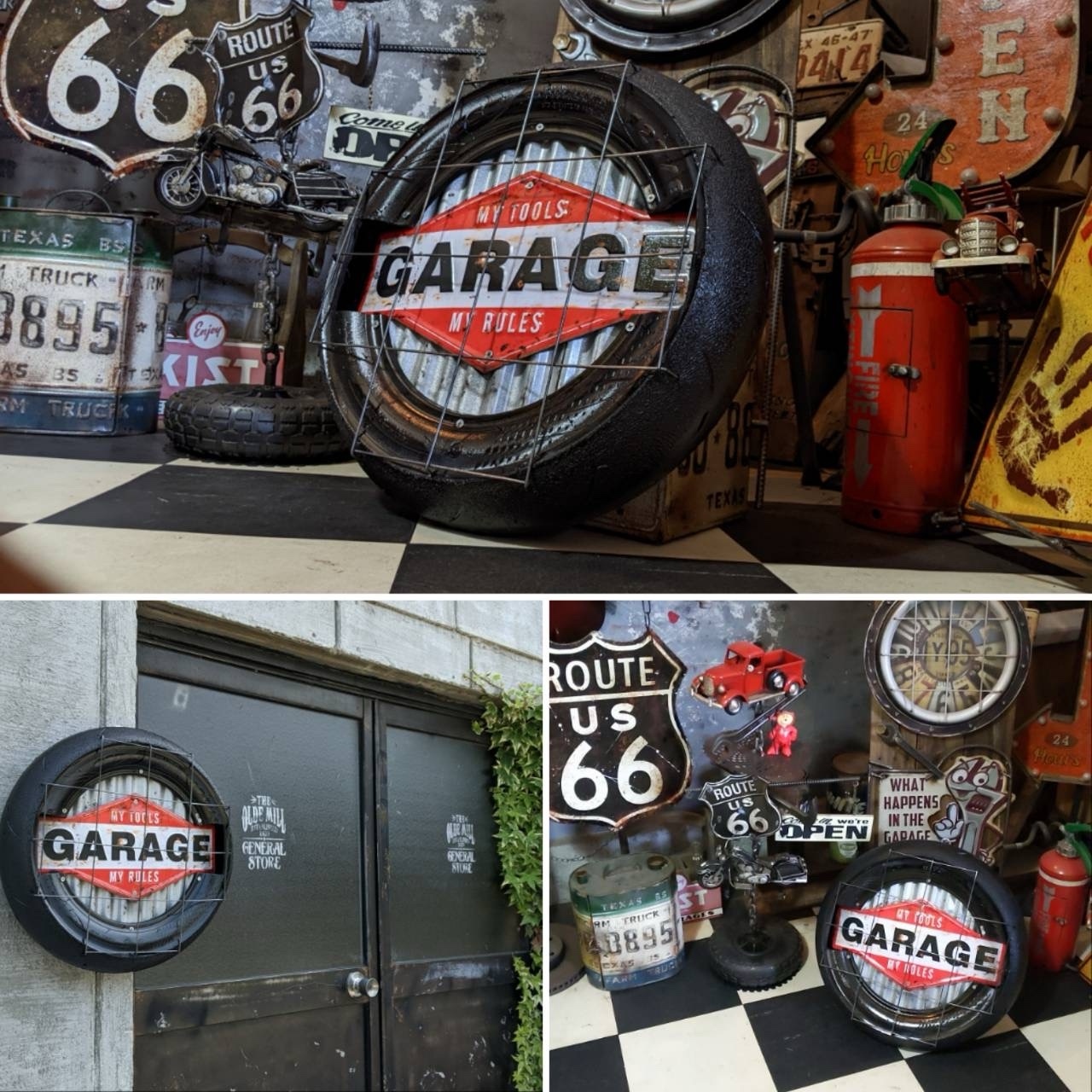 GARAGEサインボード ガレージ壁掛け看板 アメリカンフェンス 店舗什器 GARAGEサインボード ガレージ壁掛け看板 アメリカンフェンス BASE