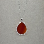 SALE＊古代スタイル＊天然アゲート　ネックレス　真鍮 