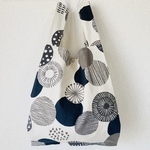 ☆期間限定SALE☆レジ袋型エコバッグ（中）◎サークル◎北欧柄