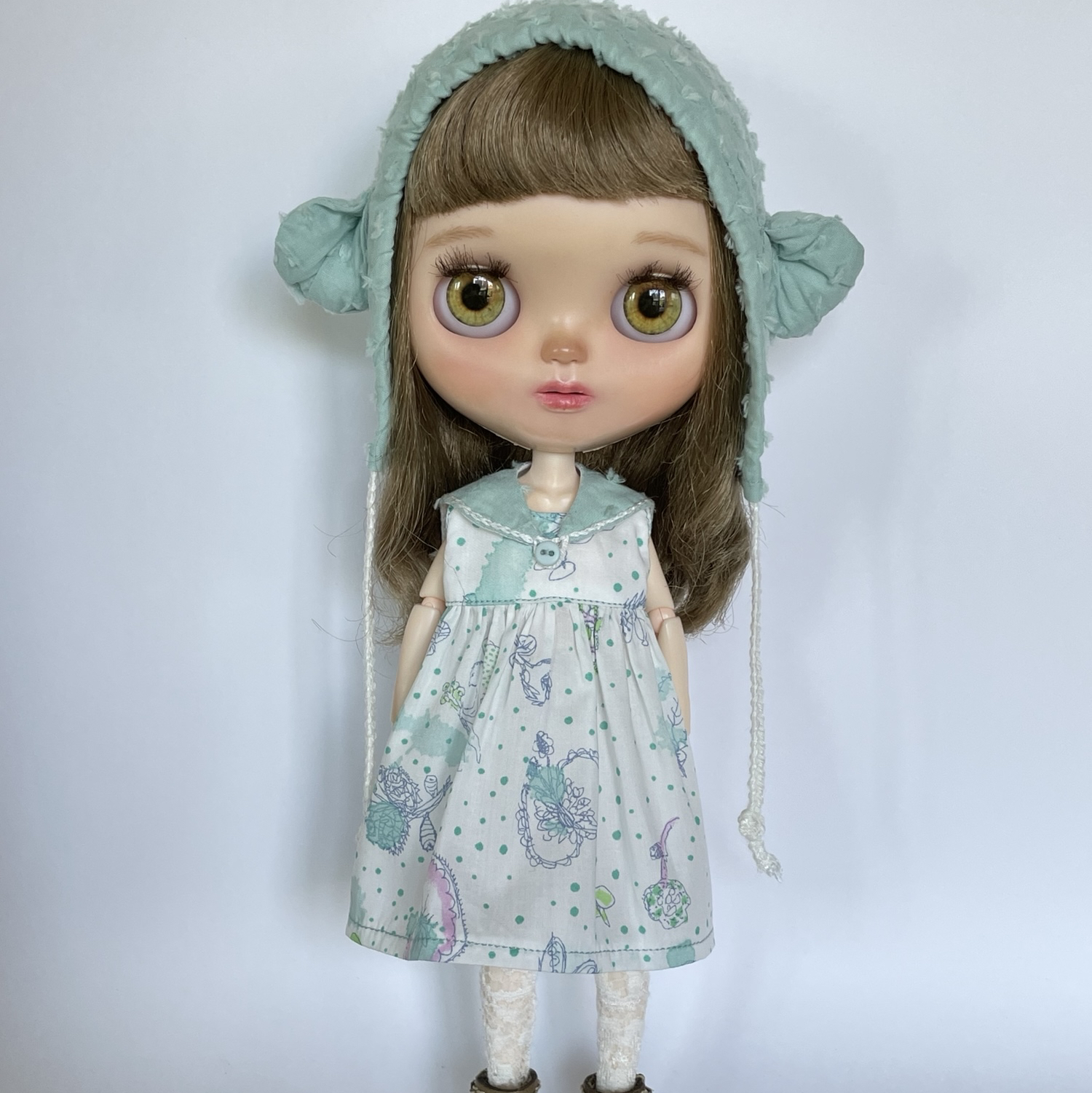 saya70de　人形用木製クローゼット　ハンドメイド　ブライスリカちゃん くまのぷー様専用 人形用木製クローゼット収納ケースブライス
