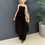 ビスチェワンピース+パンツ　ブラック　22cmドール ドール服　ピュアニーモ