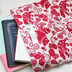 書店用エコバッグ ミニ◆北欧風 クマとイチゴ