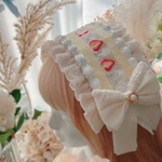 【受注生産】ショートケーキヘッドドレス白