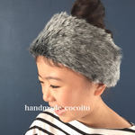 10/15発送分 予約販売♡暖かふんわり フェイクファー ヘアバンド(4グレー系)