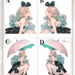 chan.ce オリジナルステッカー　7種7枚入り  rain drop A 〜G 人物ステッカー　