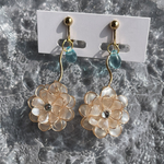 【緊急ゲリラセール10月31日まで】ふんわりAiry Flowerﾟ･*:.｡❁ 揺れる ピアス イヤリング
