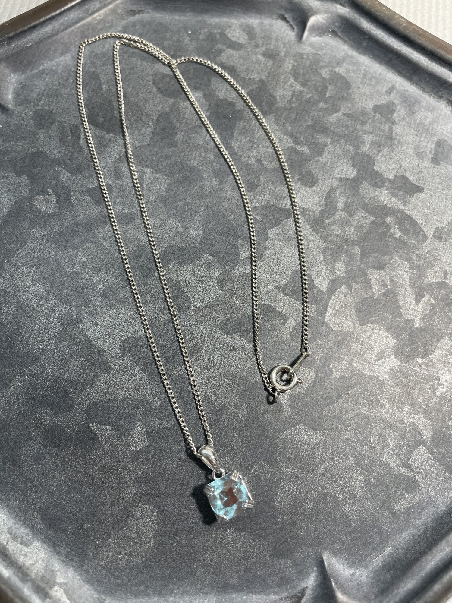 【saphiret】アンティークサフィレット　keyネックレス　シルバー saphiret】アンティークサフィレット ネックレス シルバー