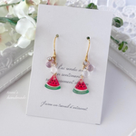 ꫛꫀꪝ✨揺れる△すいかピアス🍉　スイカ　西瓜