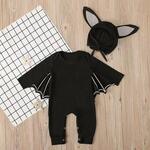 ハロウィン 仮装 キッズ カバオール ベビー 1才 2才 60 70 80 90 コスチューム 子供 衣装 蝙蝠 カバオール ロンパース 子供 男の子 女の子 コスプレ
