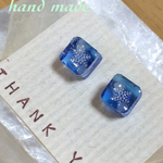 冬先取り‼︎雪の結晶とパールのレジンピアス