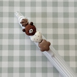 くまアイスとドットハートチョコの大人シャープペンシル