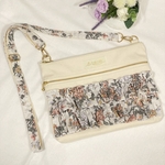 フリルが可愛い♪リバティセリーヌ×帆布 ショルダーバッグ