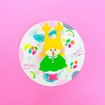 OSAGEちゃんのお散歩ブローチ♡ アクリルブローチ　キャラクター　女の子　アクセサリー　ユニークアクセサリー