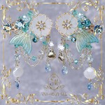 40-65cmドール対応 ヘアクリップセット 花人魚 Lagoon