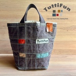 tuttifun＊check bag   -charcoalgrey     A58