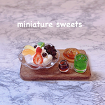 🫧NEW🫧 あんみつスイーツセット　ミニチュアフード　ミニチュアスイーツ