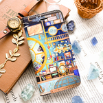 「海洋学者の部屋」iPhone16・15・14・13・12・11・7/8/SE・MAX・XR手帳型スマホケース【内側デザイン入り】