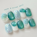 ネイルチップ　【mermaid shell】