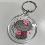 手描き　アクリルキーホルダー　傘や杖の目印にも　ハンドメイド