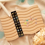 耳つぼ　耳つぼジュエリー　耳つぼシール　夏デザイン　ゴールド　２０粒　マグレイン使用