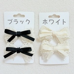 レースリボンのヘアピン.⋆𝜗𝜚