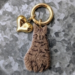 【組み合わせにも】媚びない猫の手刺繍モチーフ ※有料にて金具購入可能です。