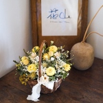 marimoさま専用ページ　花カゴアレンジ