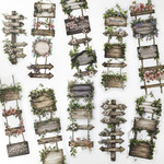 フレークシール fills the garden Signboard <S1019>