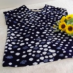 フレンチスリーブブラウス 浴衣 涼しい　夏服　 木綿 コットン 和布 Vネック  夏はシンプルが一番 着物リメイク ハンドメイド シャツ 手作り