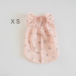 [犬服] ＸＳサイズ 完成品 チワワ　　　　　　　　　　　　　リボン柄 キャミソール ワンピース　　　　　　　　　　　　背中開き バックオープン　