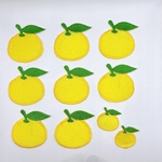【訳あり商品】ゆずワッペン　10枚セット☆ きらりぼん