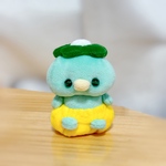 No.49 おかっぱちゃんかぼちゃパンツ天然石（蓄光）