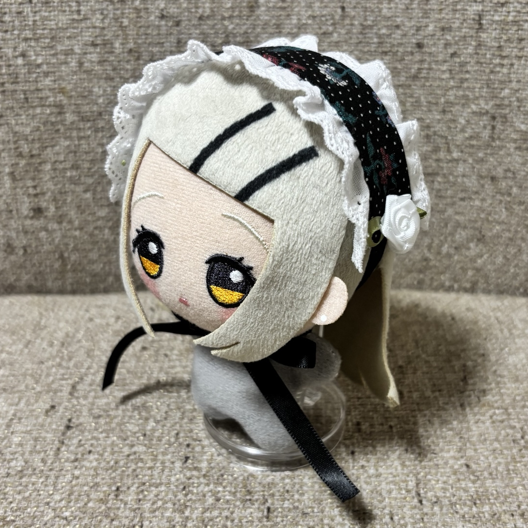 【25-20.21】ぬい服ちびぐるみ12センチリボン　カメオ　ハートヘッドドレス 25-24】ぬい服ちびぐるみ12センチリボン カメオ ハートヘッド