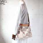 3WAYバッグ（run run run・ベージュ）ミナペルホネン生地使用・ハンドメイド