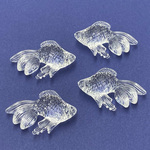 	 アクリル 金魚 チャーム パーツ 立体 デコ パーツ ハンドメイド プラチャーム 魚 きんぎょ 工作 アクセサリーパーツ 夏 材料 10個 ym1-2720
