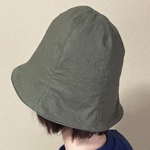 リバーシブル ハット 男女兼用 レディース メンズ ヒッコリー風　バケットハット 帽子