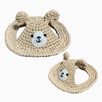 【受注製作】aiboちゃん用クマさんの麦わら帽子