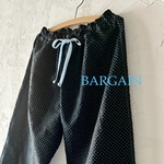  bargain💕夏パジャマズボン : : ブラックとライトブルー