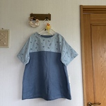 リネン✖️コットン刺繍のプルオーバー