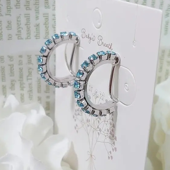 H様•*¨*•.¸♬︎ハンドメイドスワロフスキーアクセサリー デザインバチカン&ジュエリークリップ】﻿ ﻿ スワロフスキー
