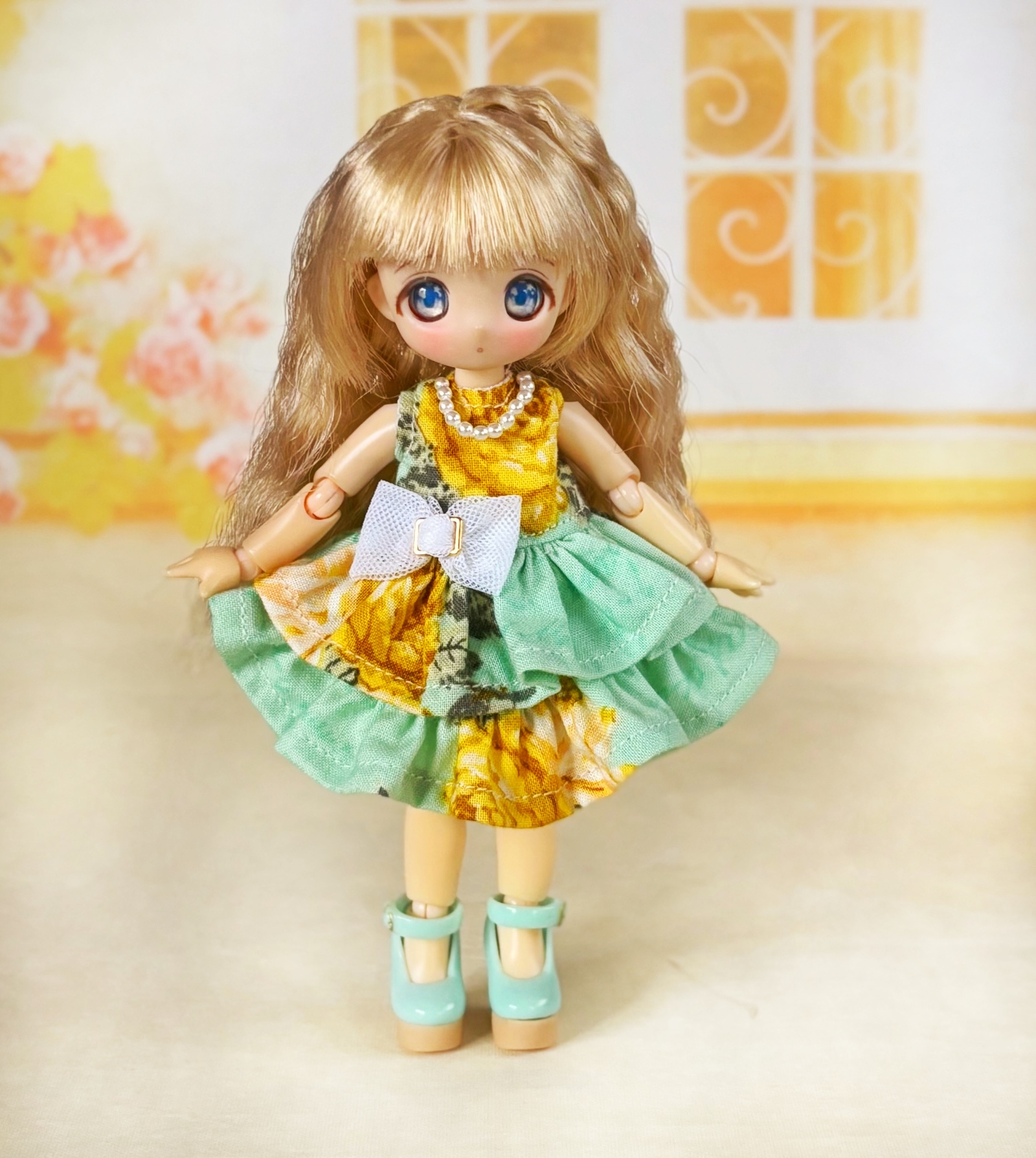 1着のみ【オビツ11、リロロ】スワロフスキーのシャカシャカぱすてるうさドレス L オビツ11 ドレスの人気通販 | minne byGMOペパボ 国内最大級の