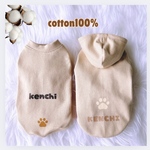 【ベージュ】犬服・普通犬・ダックス・フレブル・パグcotton100%   名入れ無料