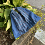 944 古布　リメイク　バッグ　ワンハンドル　手提げ　藍染　藍染め　あわしじら　襤褸
