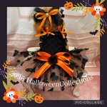 🎃HALLOWEEN COLLECTION 2025姉妹コーデやリンクコーデに！3色展開　ブラックバタフライのレースワンピース〜オレンジ〜