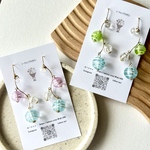 【🏝️SALE】💜💙ペアカラーヨーヨーピアス✨