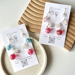 【🏝️SALE】🩷❤️ペアカラーヨーヨーピアス✨